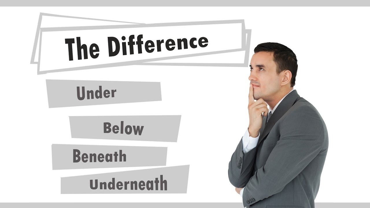 Học tiếng Anh: Sự khác nhau giữa Under, Below, Beneath và Underneath