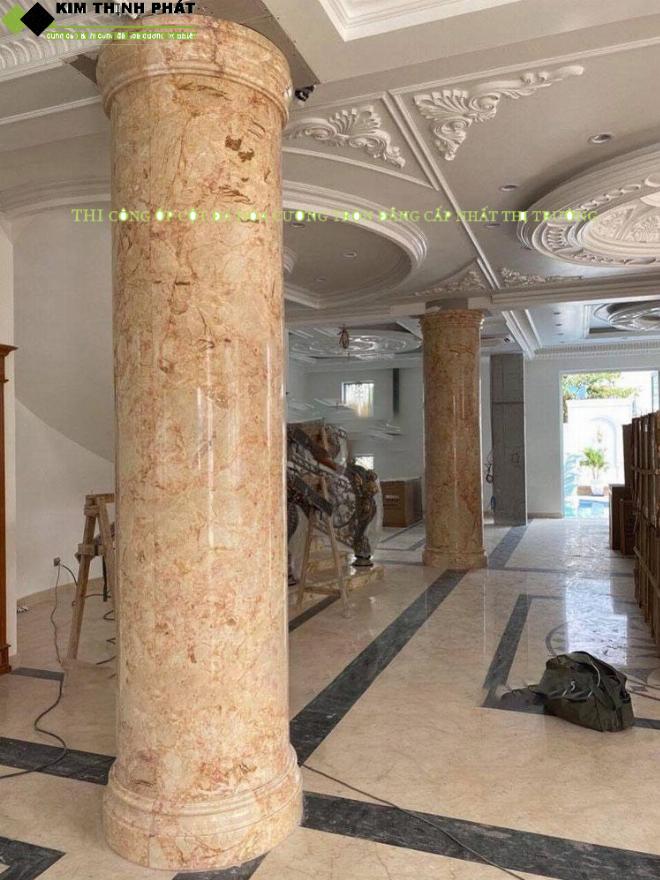 Minh họa bài toán tính thể tích khối trụ thực tế như bể nước hoặc cột nhà