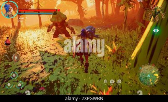 Người chơi đang trải nghiệm game nhập vai mobile với đồ họa 3D sống động trên điện thoại
