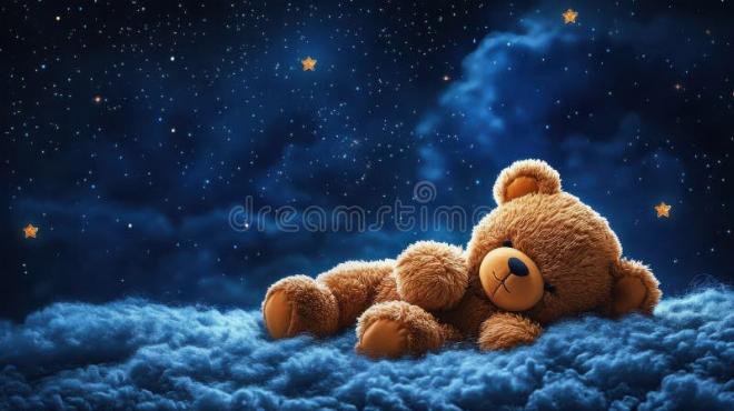 Gấu Nhỏ nắm lấy ánh sáng của Ngôi Sao Xanh bay lên bầu trời đêm trong một câu truyện thiếu nhi hấp dẫn cho bé