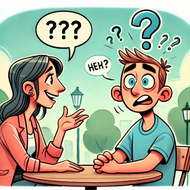 Hình ảnh minh họa những khó khăn khi luyện nghe tiếng Anh như nghe không rõ từ, tốc độ nhanh