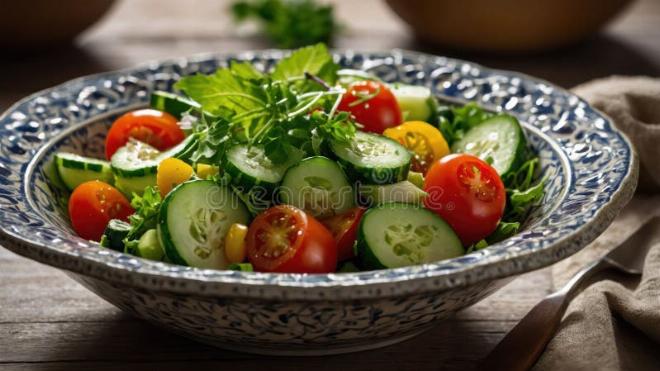 Bữa ăn đầy màu sắc với các loại rau củ quả là món ăn chống lão hóa tuyệt vời cho làn da