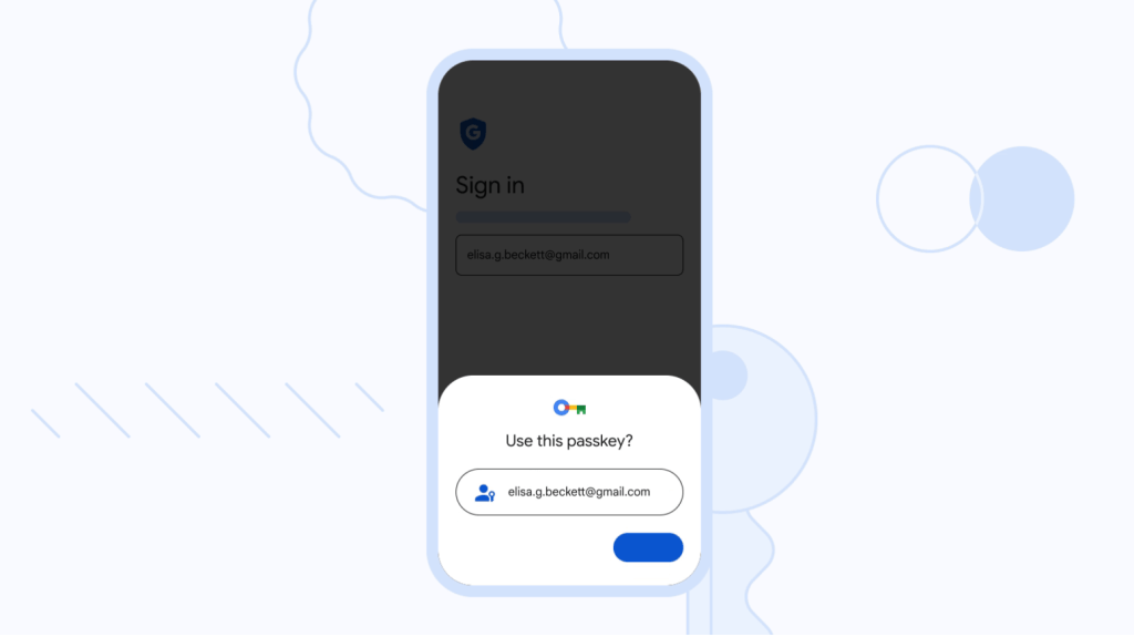 Thiết lập mã khóa passkey cho tài khoản Google bằng vân tay hoặc khuôn mặt