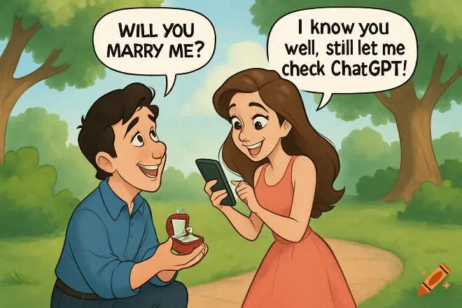 Mẩu truyện cười ngắn về tình huống dở khóc dở cười giữa cặp đôi trẻ
